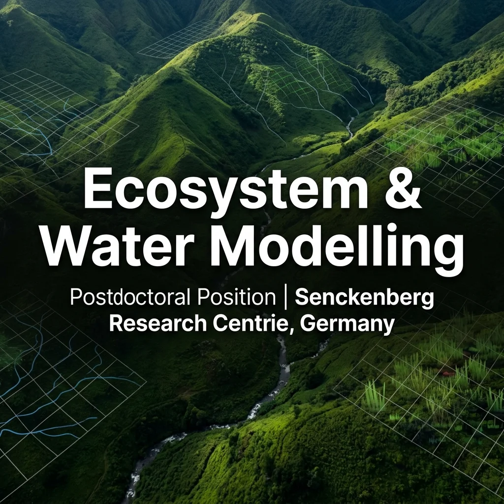 Postdoc in Dynamic Ecosystem Modelling & Water Regulation at Senckenberg Biodiversity and Climate Research Centre, Germany