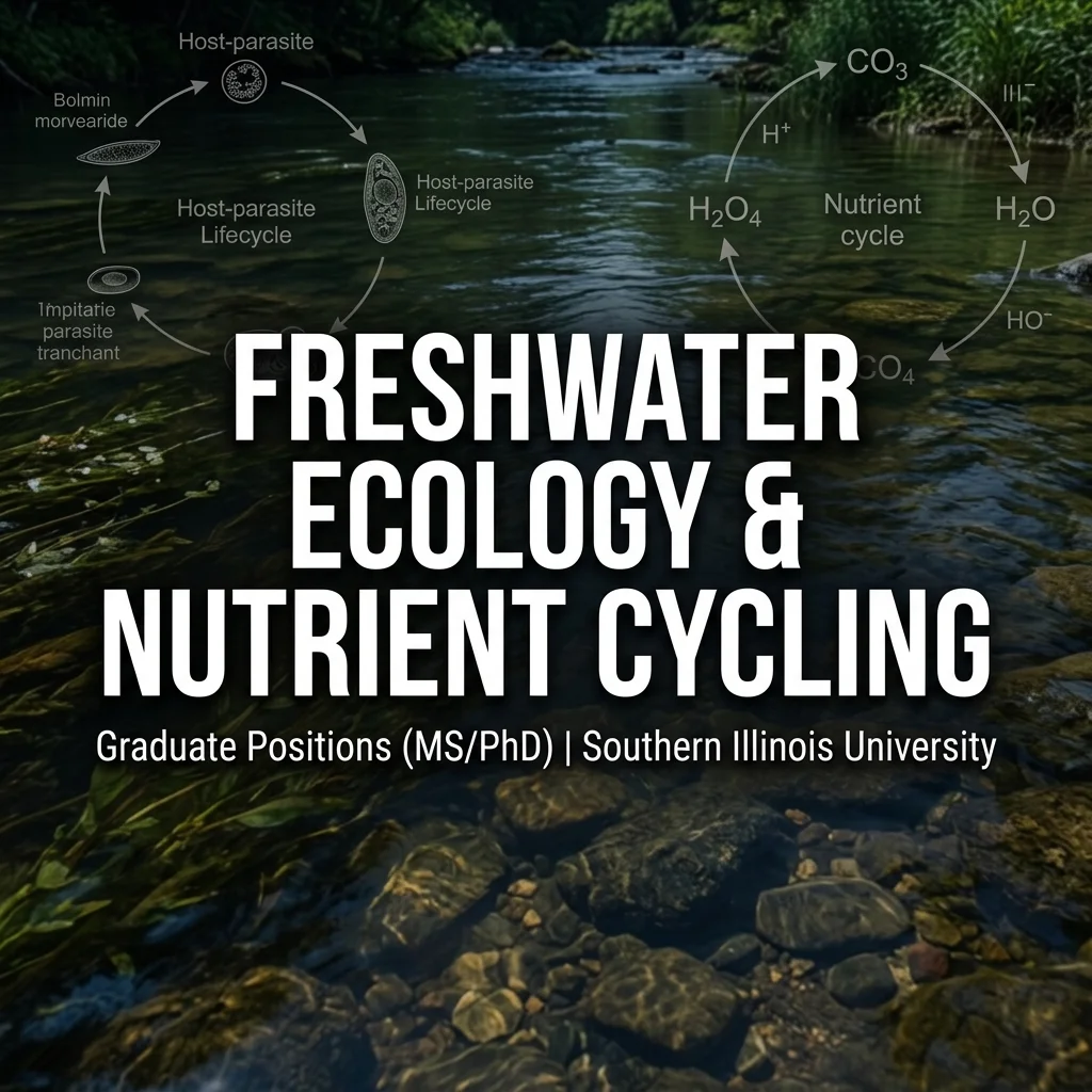 Graduate Student Opportunities (MS/PhD) in Freshwater Ecology at Southern Illinois University, USA