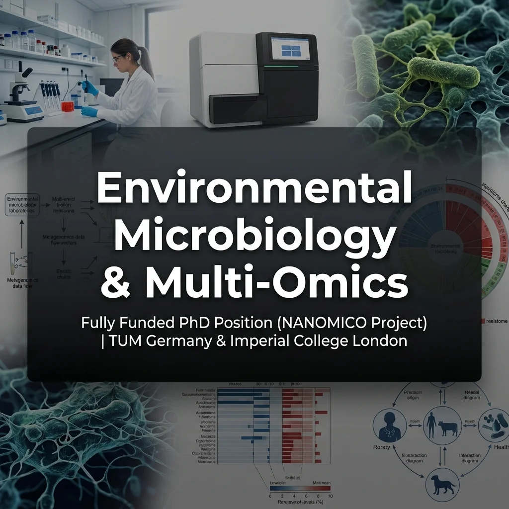 Fully Funded PhD Position in Environmental Microbiology & Multi-Omics at Technical University of Munich, Germany