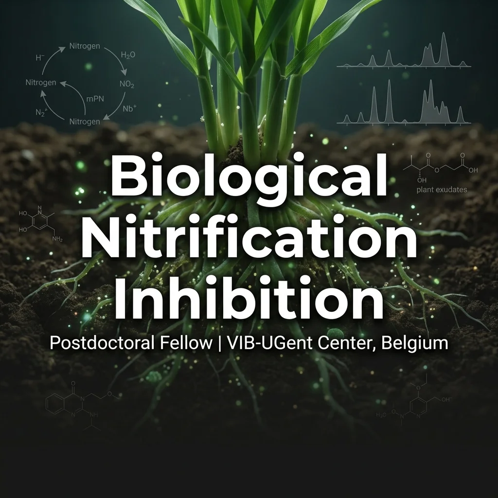 Postdoctoral Fellow in Environmental Microbiology & Biological Nitrification Inhibition at VIB-UGent, Belgium