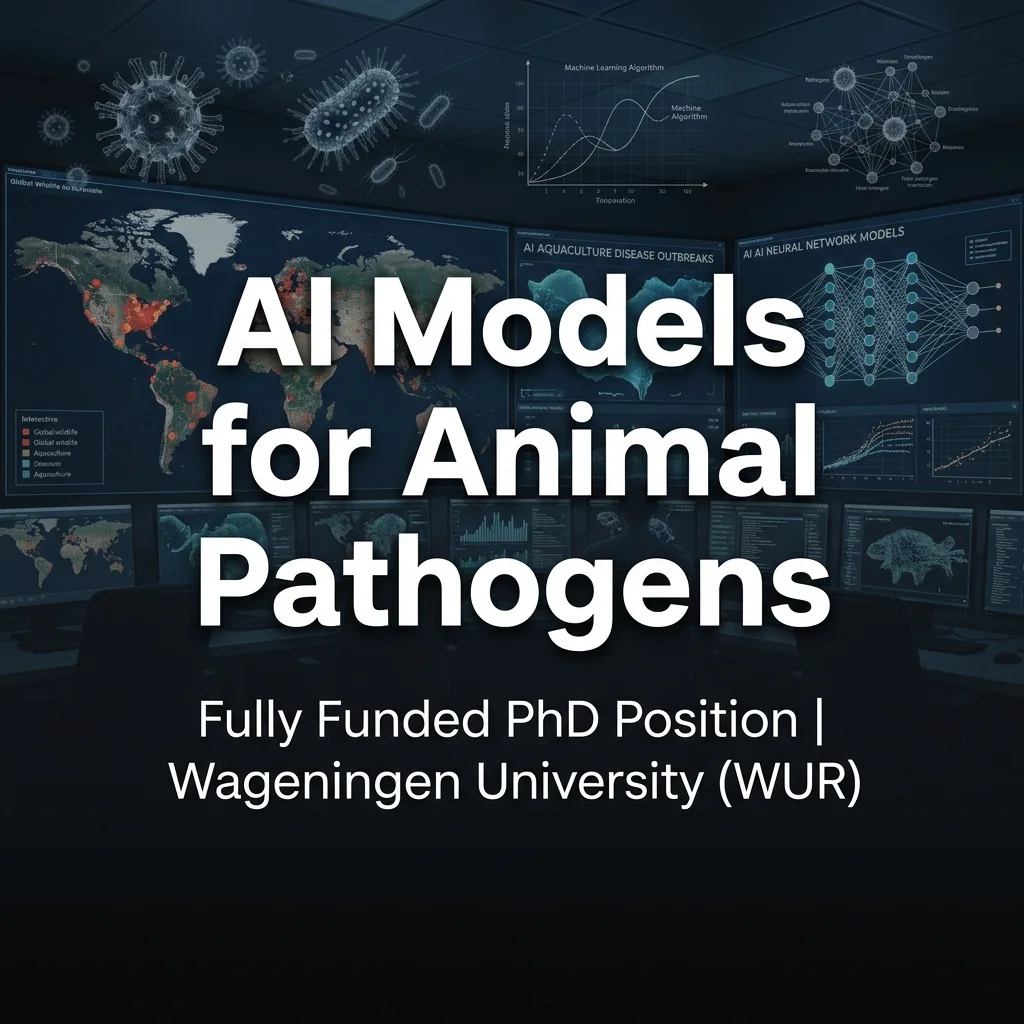 Fully Funded PhD Position in AI Models for Animal Pathogens at Wageningen University (WUR), Netherlands