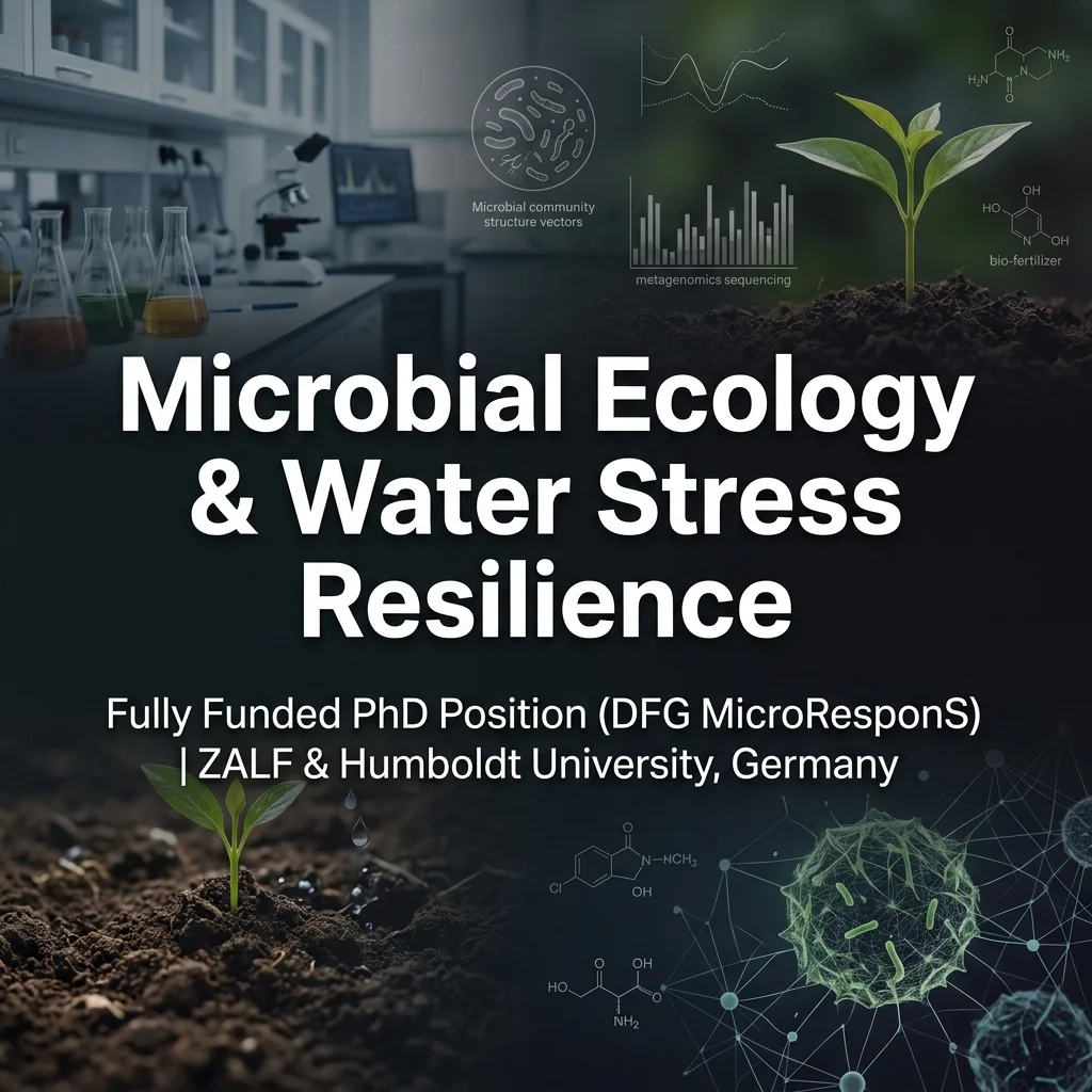 PhD Position in Environmental Microbial Ecology & Plant Microbiome Water Stress Resilience at ZALF, Germany