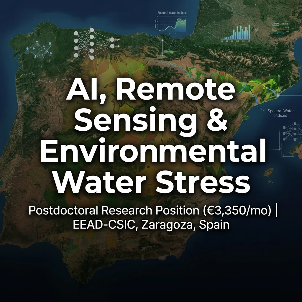 Postdoctoral Research Position in AI, Remote Sensing & Environmental Water Stress at EEAD-CSIC, Spain