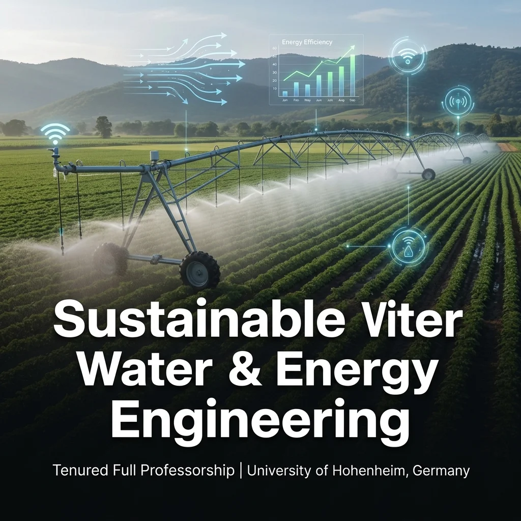 Tenured Full Professorship in Sustainable Water & Energy Use in Agricultural Systems at University of Hohenheim, Germany