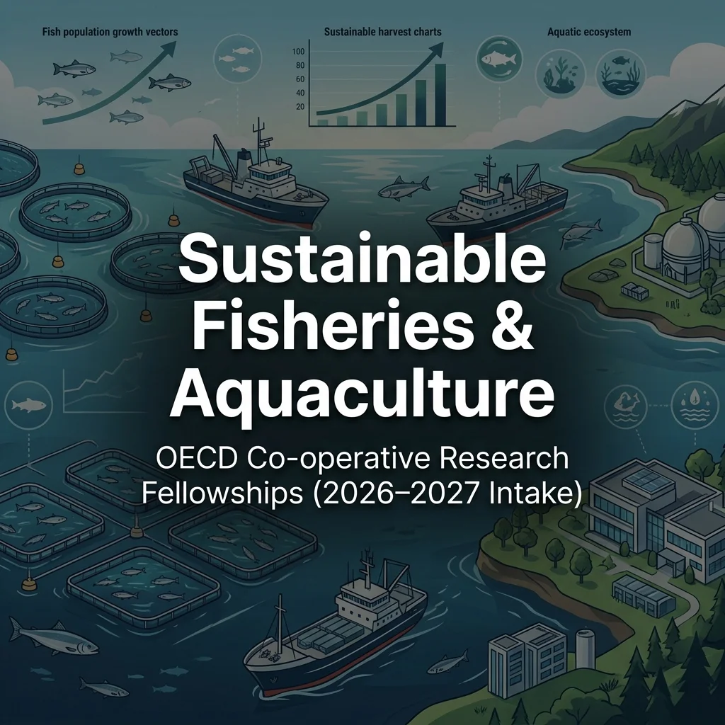 OECD Co-operative Research Programme (CRP) Fellowships in Sustainable Fisheries & Aquaculture (2026–2027)