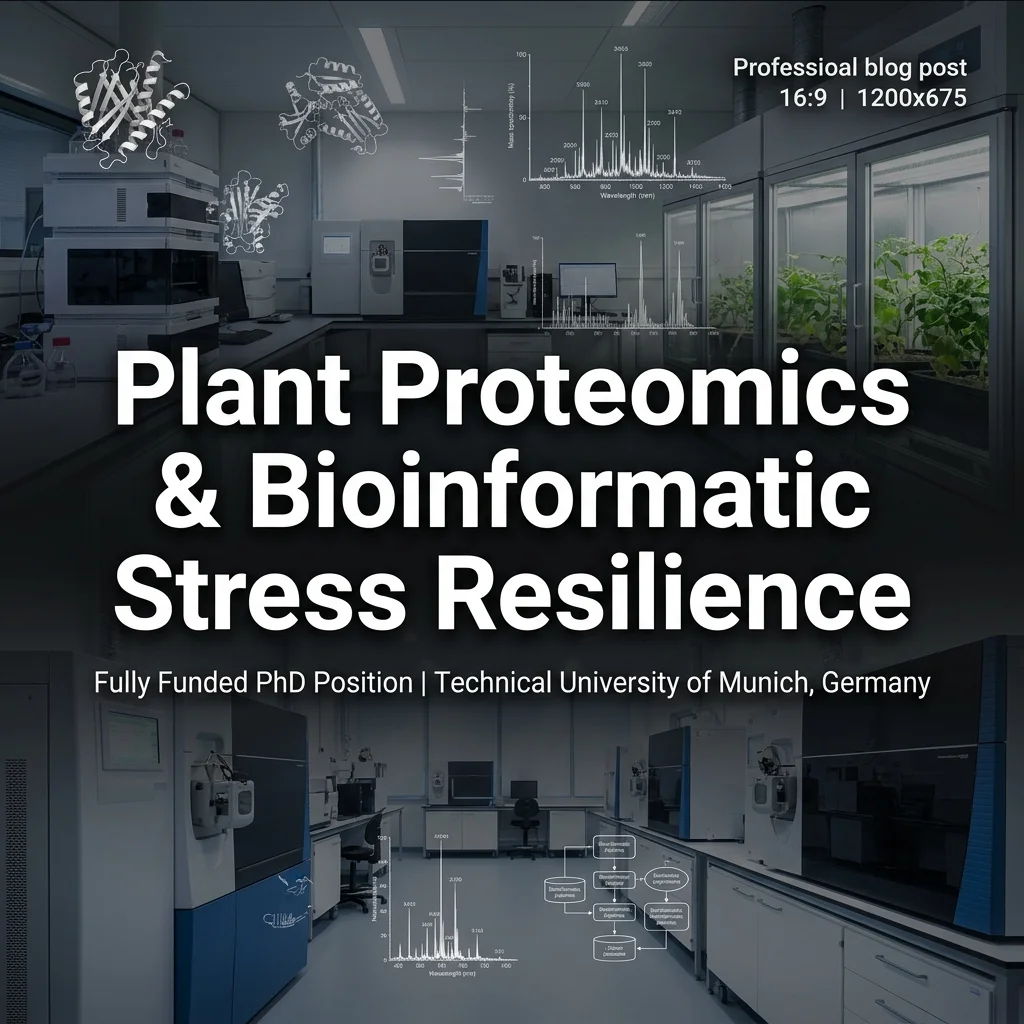 Fully Funded PhD Position in Plant Proteomics & Bioinformatic Stress Resilience at TUM, Germany