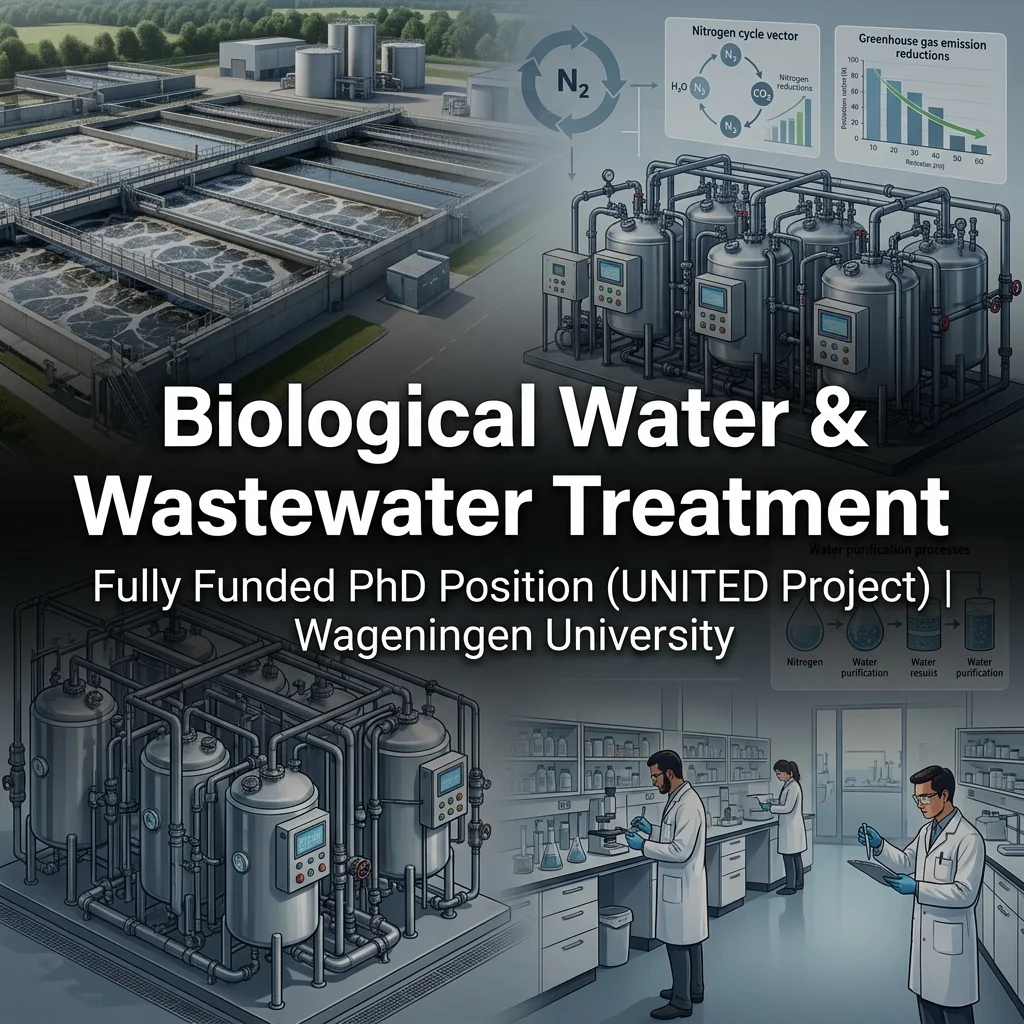 Fully Funded PhD Position in Wastewater Treatment & Biological Nitrogen Removal at Wageningen University, Netherlands