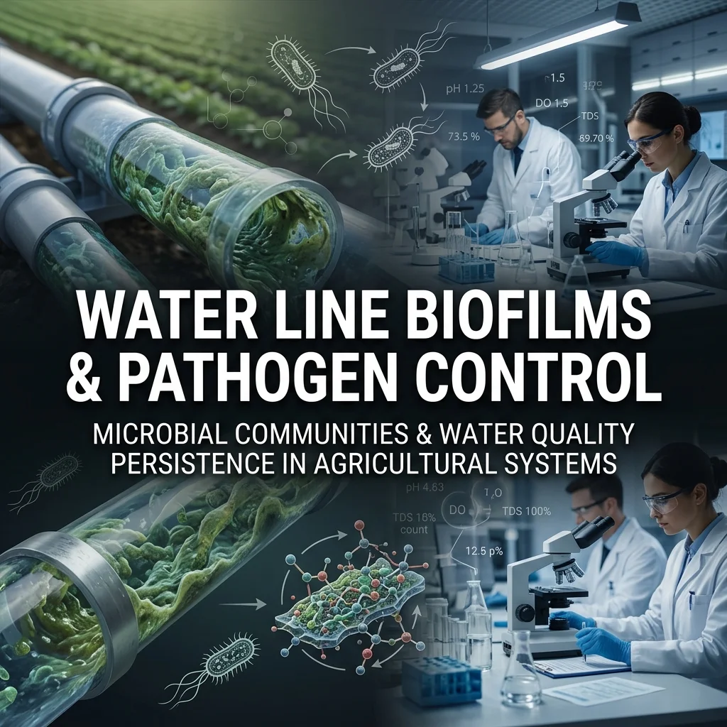 Water Line Microbial Biofilms & Pathogenic Bacteria Persistence in Agricultural Water Systems